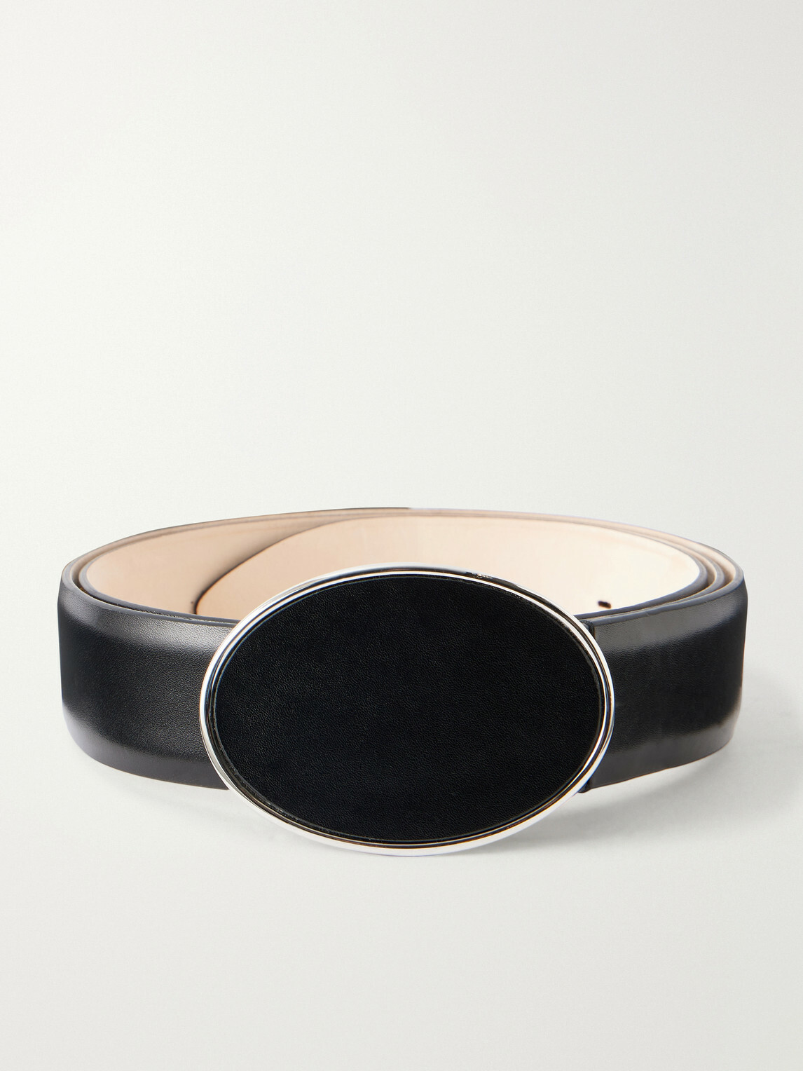 Déhanche - Flint 2.5 cm Leather Belt - Black