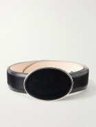Déhanche - Flint 2.5 cm Leather Belt - Black