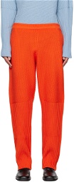 HOMME PLISSÉ ISSEY MIYAKE Orange Rustic Sweatpants