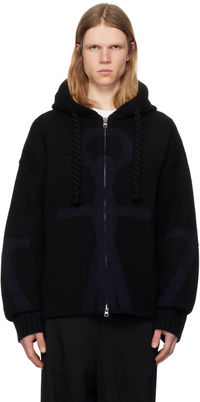 Photo: JW Anderson Black Anchor Logo Hoodie