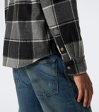 RRL Padded plaid cotton twill overshirt