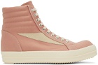 Rick Owens DRKSHDW Pink High Vintage Sneaks Sneakers
