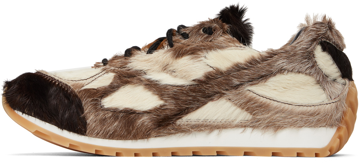 Bottega Veneta Beige & Brown Orbit Sneakers Bottega Veneta