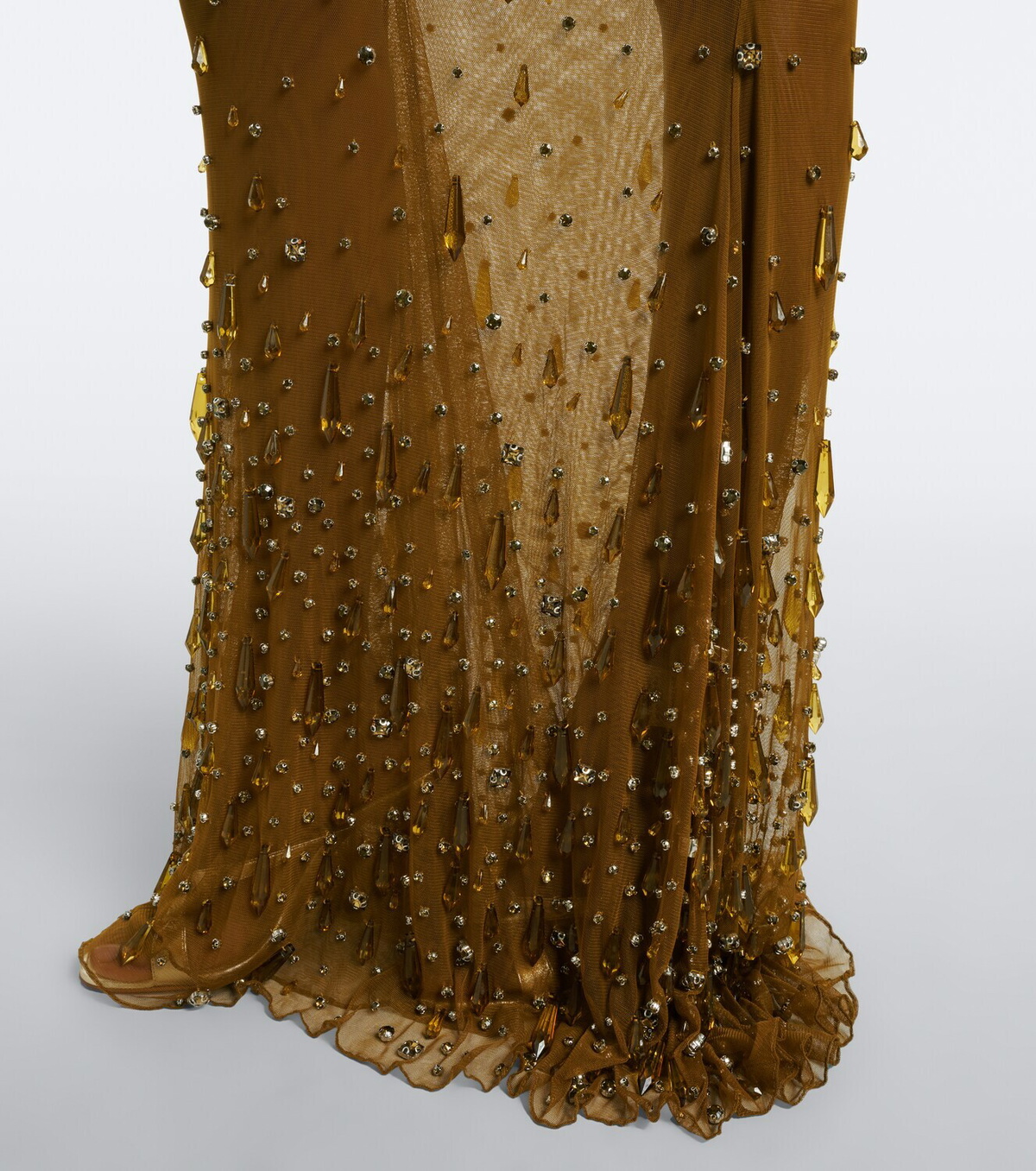 Retrofête Zanie crystal-embellished gown