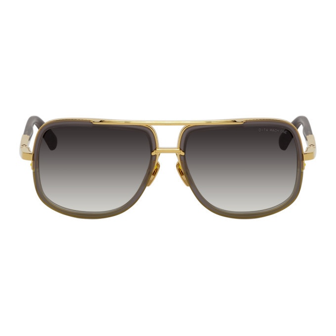 Photo: Dita Grey and Gold Mach-One Sunglasses