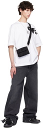 Off-White Black Nylon Mini Soft Jitney Bag