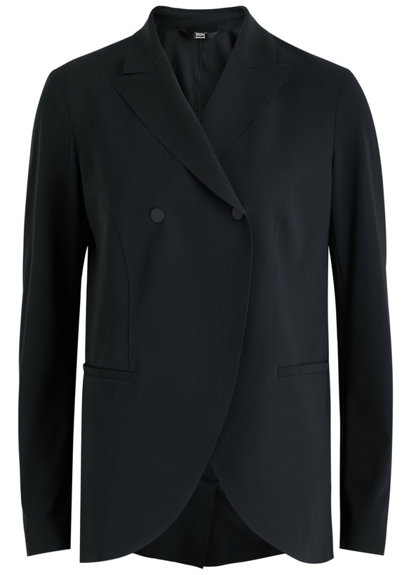 Photo: High In Keeping Stretch-jersey Blazer Navy
