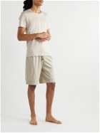 Zimmerli - Straight-Leg Sea Island Cotton Drawstring Shorts - Neutrals