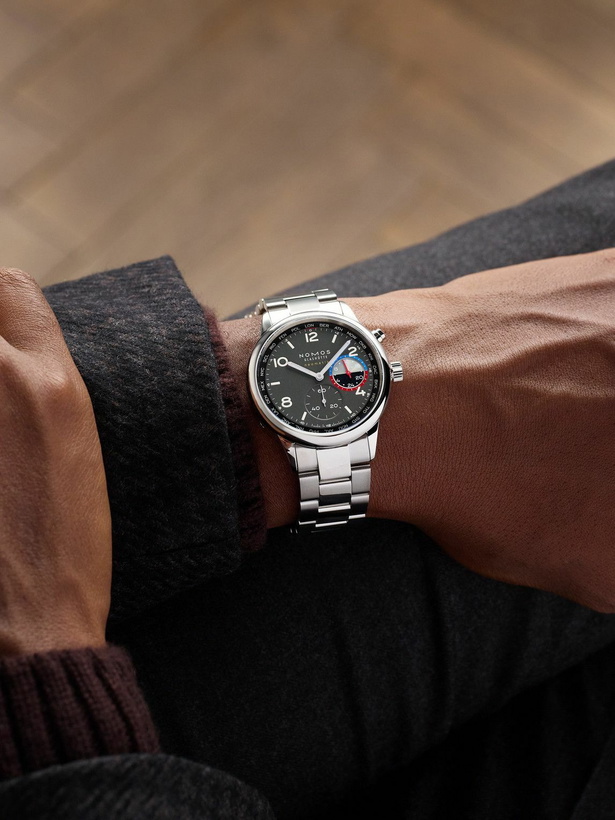Photo: NOMOS Glashütte - Club Sport Neomatik Worldtimer Volcano Limited Edition Automatic 40mm Stainless Steel Watch, Ref. No. 790.S1