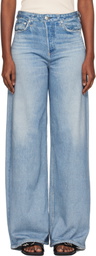 rag & bone Blue rb Miramar Sofie Wide-Leg Jeans