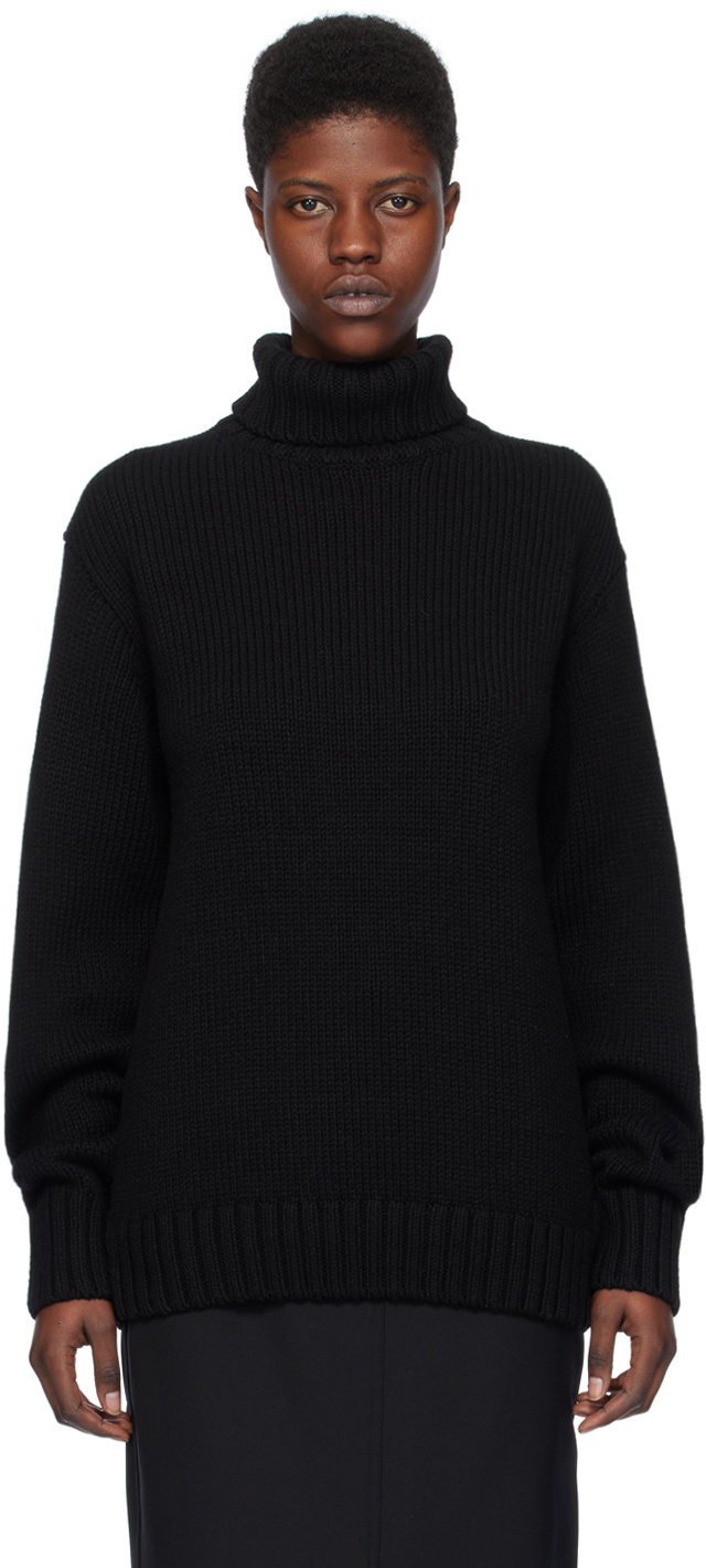 Helmut Lang Black Archival Turtleneck Helmut Lang