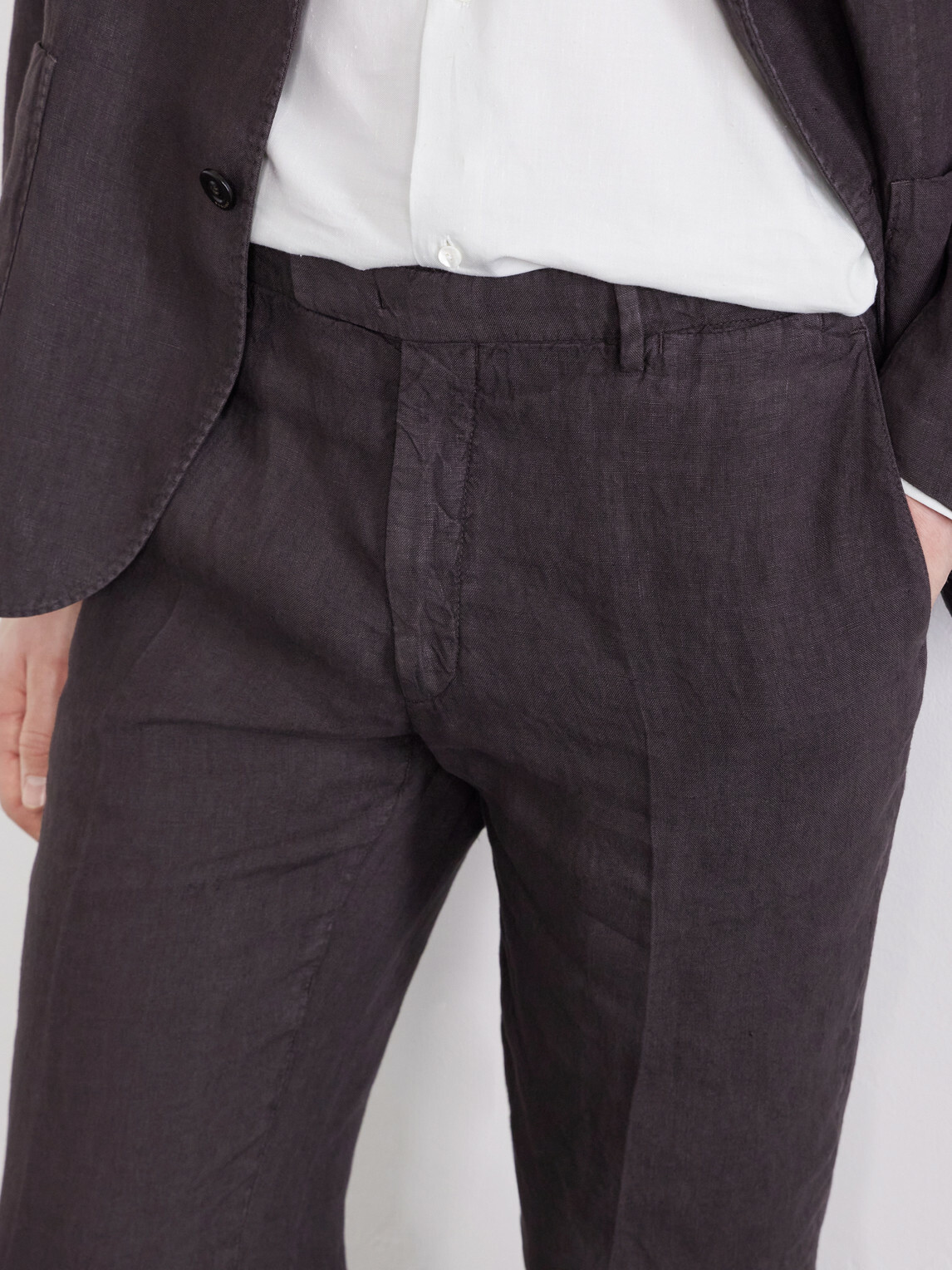 Boglioli - Straight-Leg Linen Suit Trousers - Brown