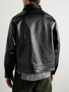 A.PRESSE - Type A-2 Leather Jacket - Black