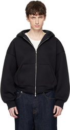 Seventh Black V2 Zipped Hoodie