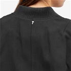 AMI Paris Women's Zipped Bomber Jacket in Black