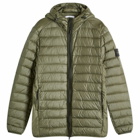 Stone Island Men's Lightweight Hooded Down Jacket in Musk