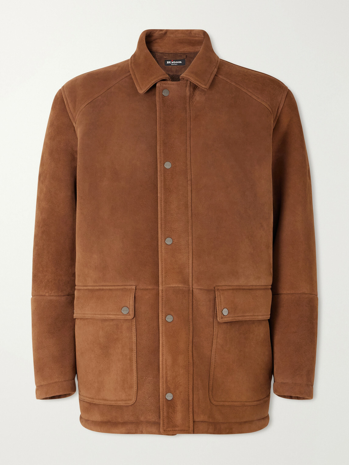 Kiton - Panelled Shearling Field Jacket - Brown