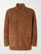 Kiton - Panelled Shearling Field Jacket - Brown