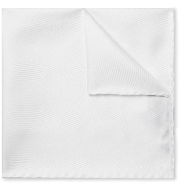 Photo: TOM FORD - Silk-Twill Pocket Square - White