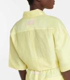 Lee Mathews Sparrow linen-blend shirt