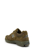 New Balance 2002R Panelled Suede and Mesh-knit Sneakers Dark Green