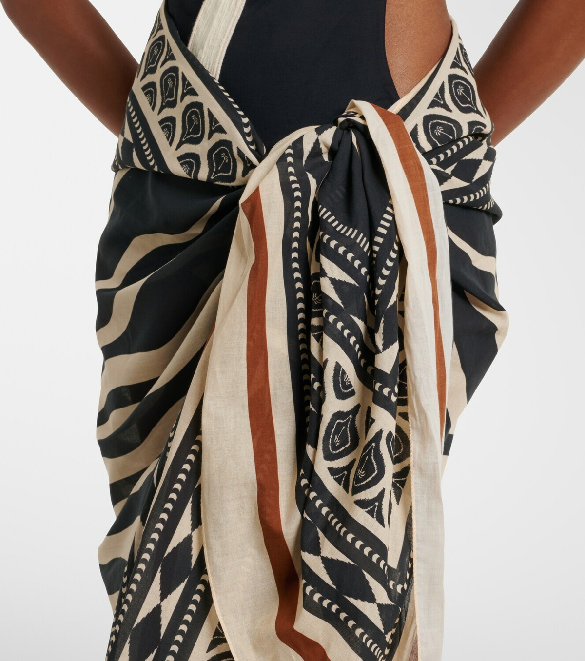 Johanna Ortiz Printed cotton beach cover-up