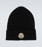 Moncler Ribbed-knit virgin wool beanie