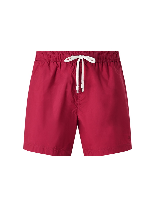 Photo: Zegna - Straight-Leg Mid-Length Swim Shorts - Red