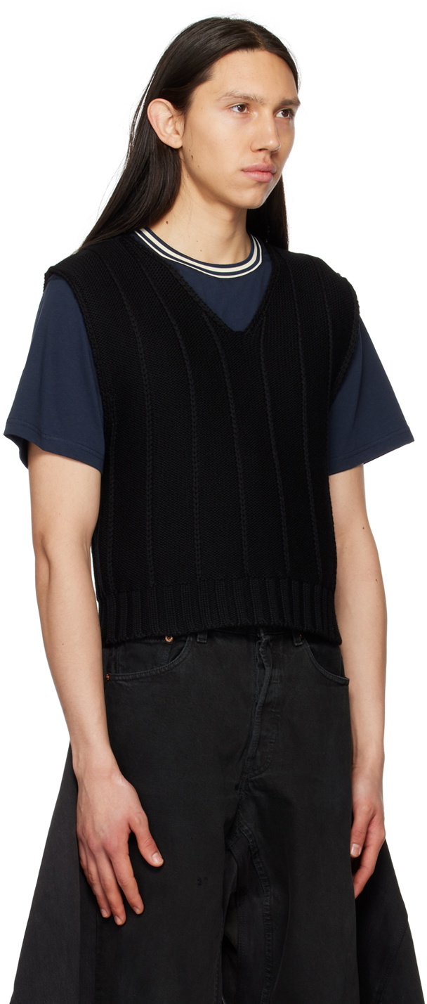 Connor McKnight Black Cord Vest