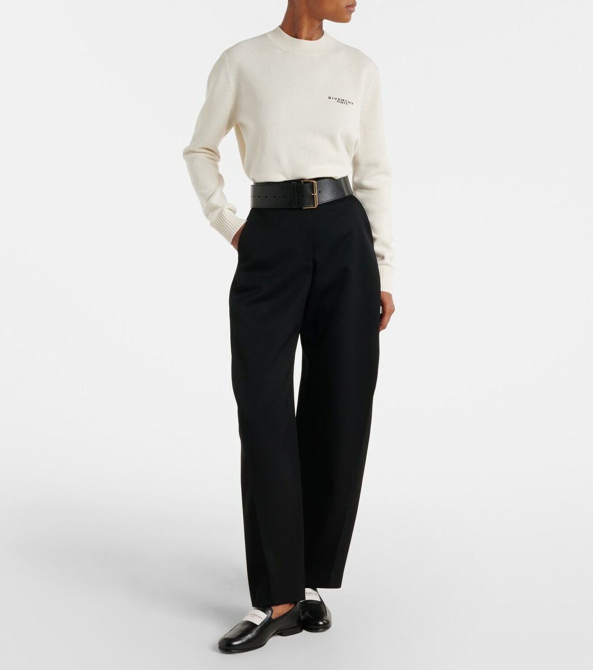 Givenchy Logo wool and cashmere sweater