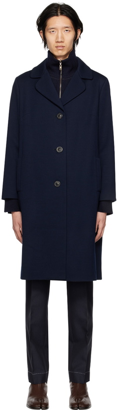 Photo: Maison Margiela Navy Milano Coat