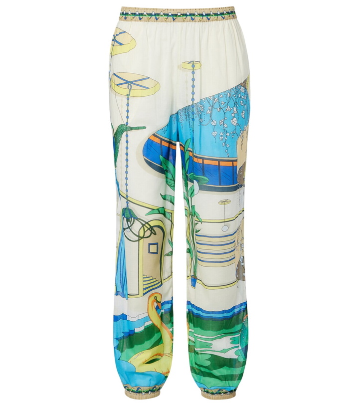 Photo: Tory Burch Printed cotton tapered pants