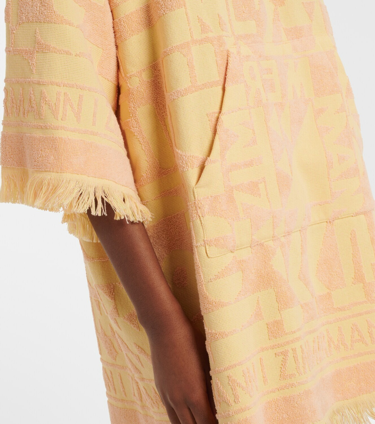 Zimmermann Pop fringed cotton terry minidress