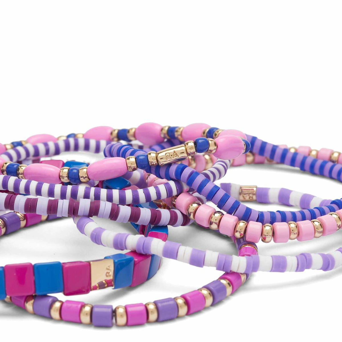 Roxanne Assoulin Women's Colour Therapy Bracelets Set in Purple 