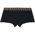 Versace Three-Pack Black Cotton-Jersey Boxer Briefs