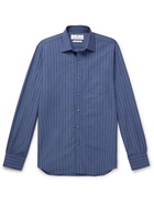 Turnbull & Asser - Cutaway-Collar Striped Cotton Shirt - Blue