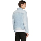 Givenchy Blue Denim Distressed Jacket