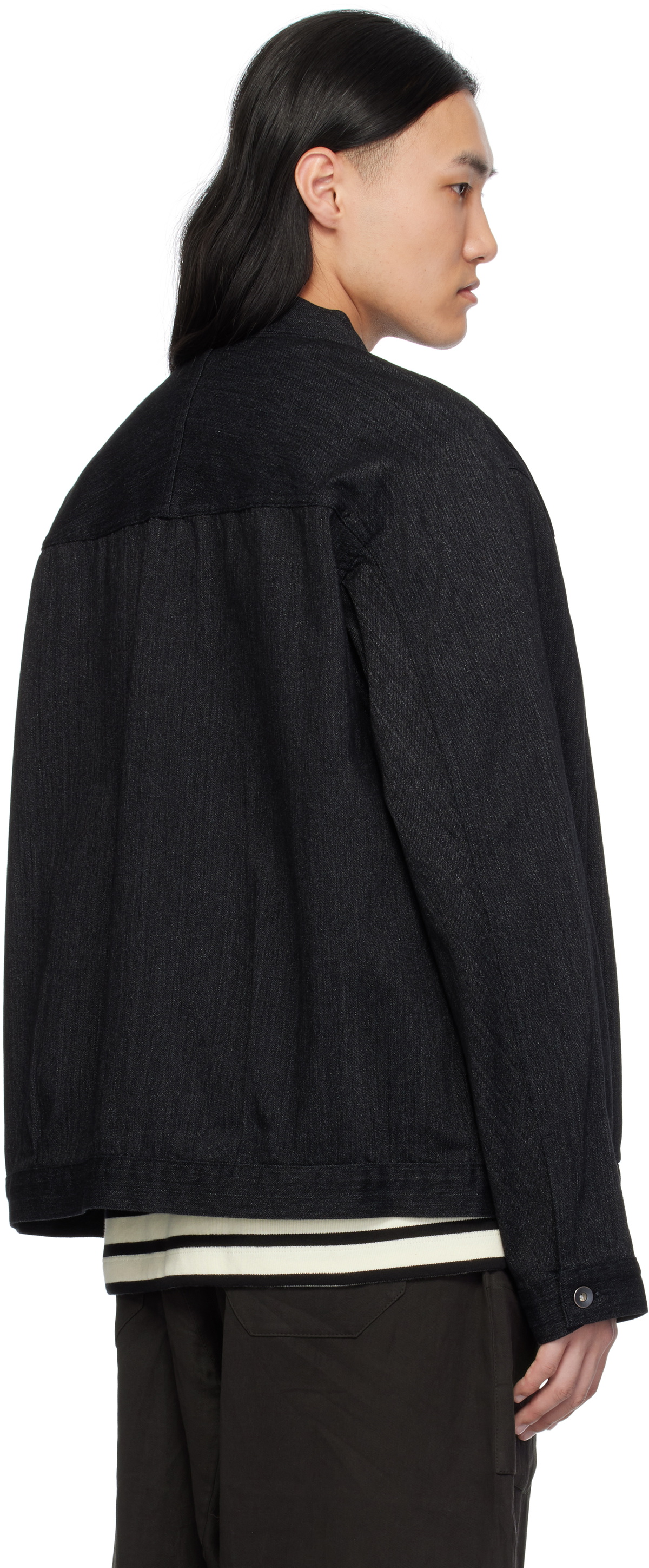 nanamica Black Short Denim Jacket