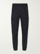 Stone Island - Tapered Stretch-Cotton Shell Cargo Trousers - Black