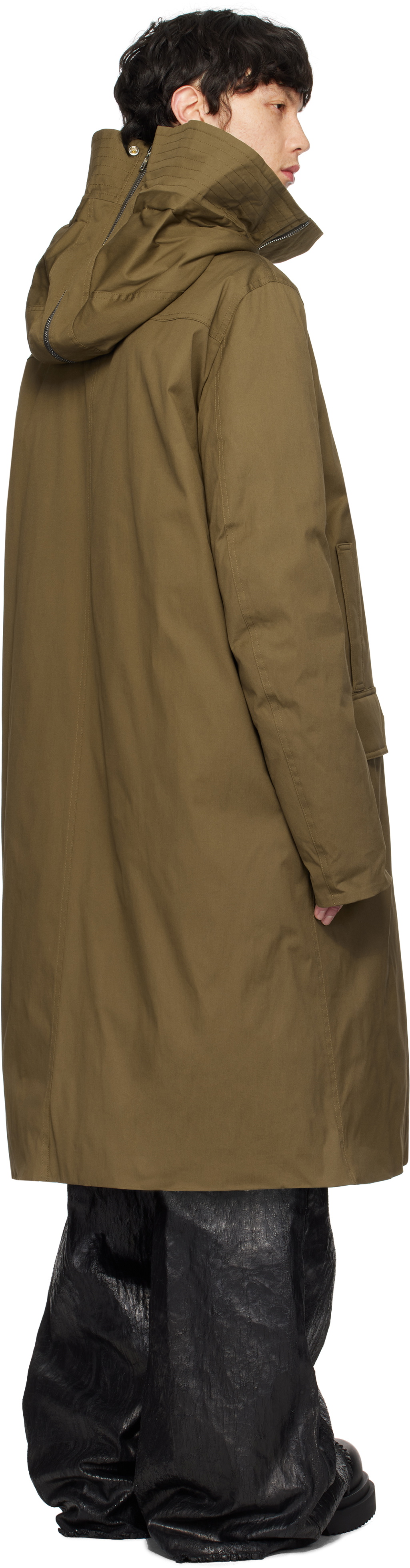 Rick Owens Khaki Porterville Megaparka Coat