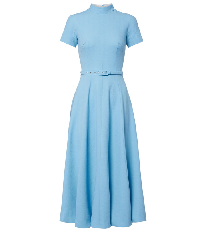 Photo: Emilia Wickstead Camilla wool crepe midi dress