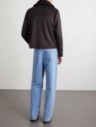 J. Mueser - Plush-Trimmed Cashmere Bomber Jacket - Brown