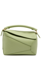 Loewe Puzzle Edge Mini Leather Cross-body bag - Light Green - One Size