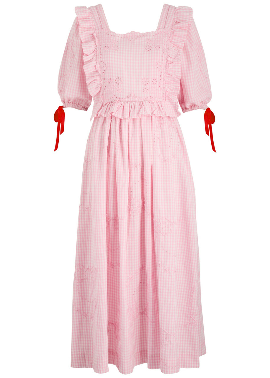 knee length dresses for ladies Rhea Half-Button Midi Dress (Assorted)