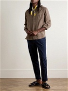 Mr P. - Garment-Dyed Linen Shirt - Brown