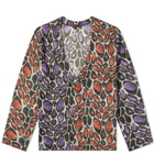 CLOT Leopard Cardigan in Purple