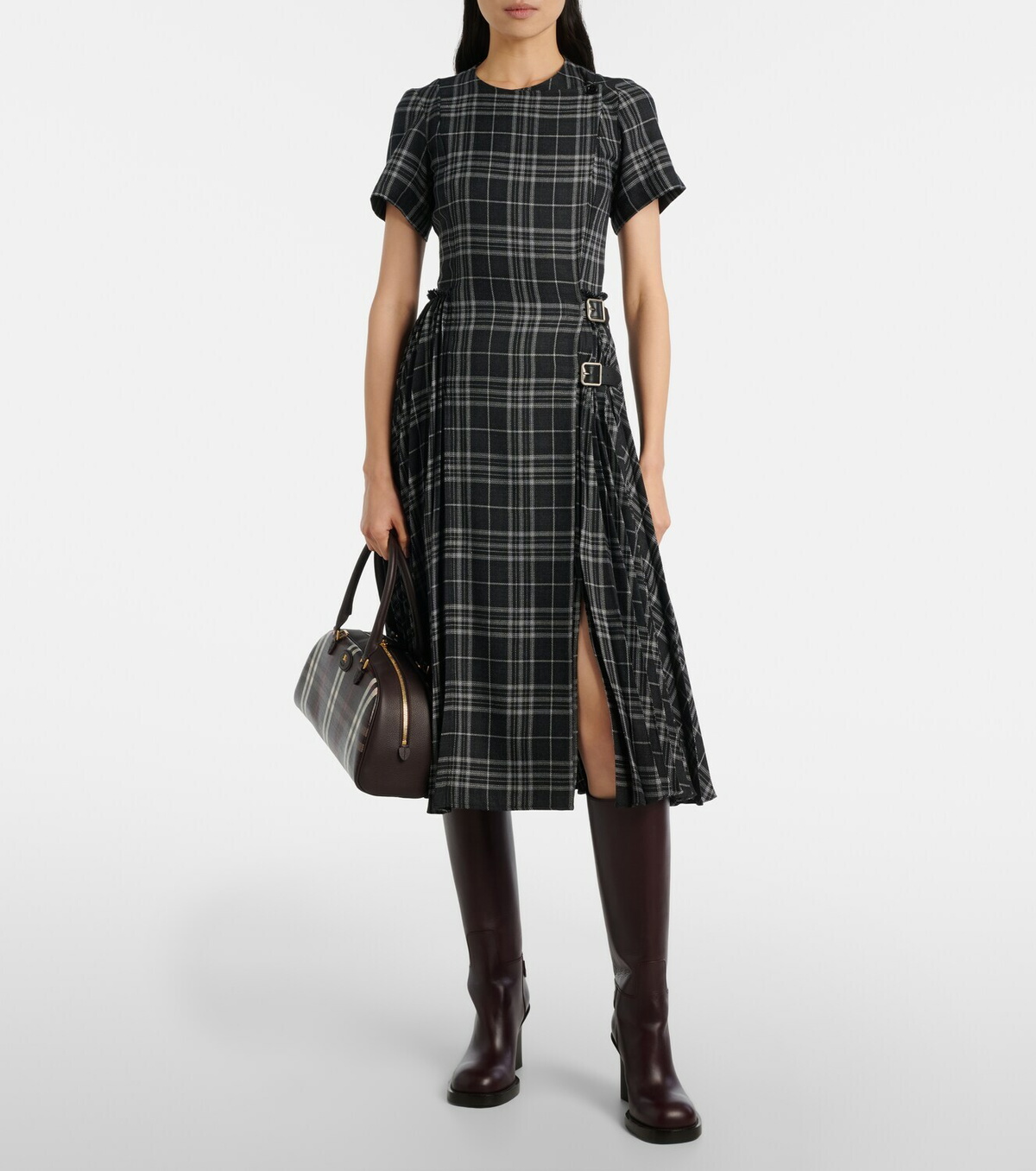 Burberry Meryl checked midi dress