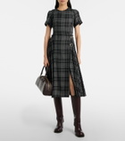 Burberry Meryl checked midi dress