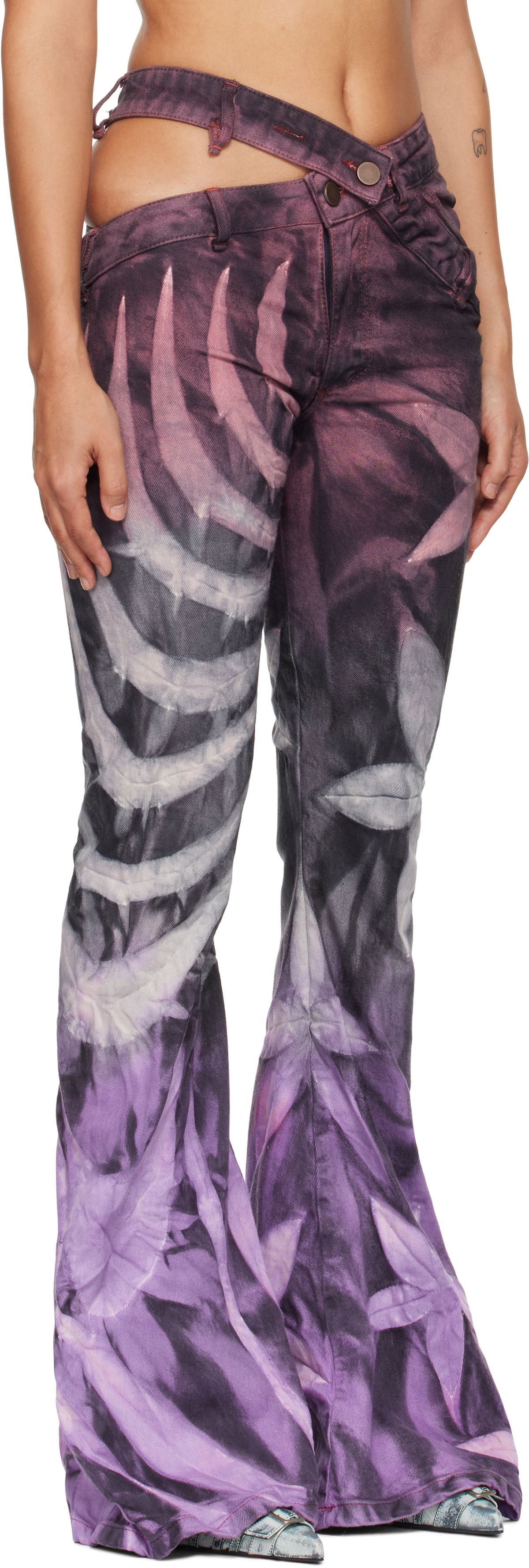Masha Popova Multicolor Tribal FlowerJeans Masha Popova