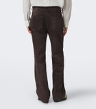 Our Legacy Carlson Cut suede bootcut pants